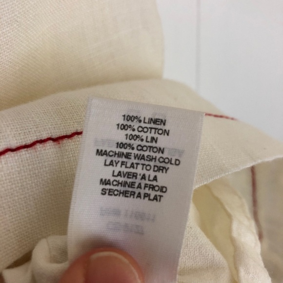 🌸SOLD🌸 Amadi Anthropologie Jupe 100% Linen Skirt - Picture 8 of 9